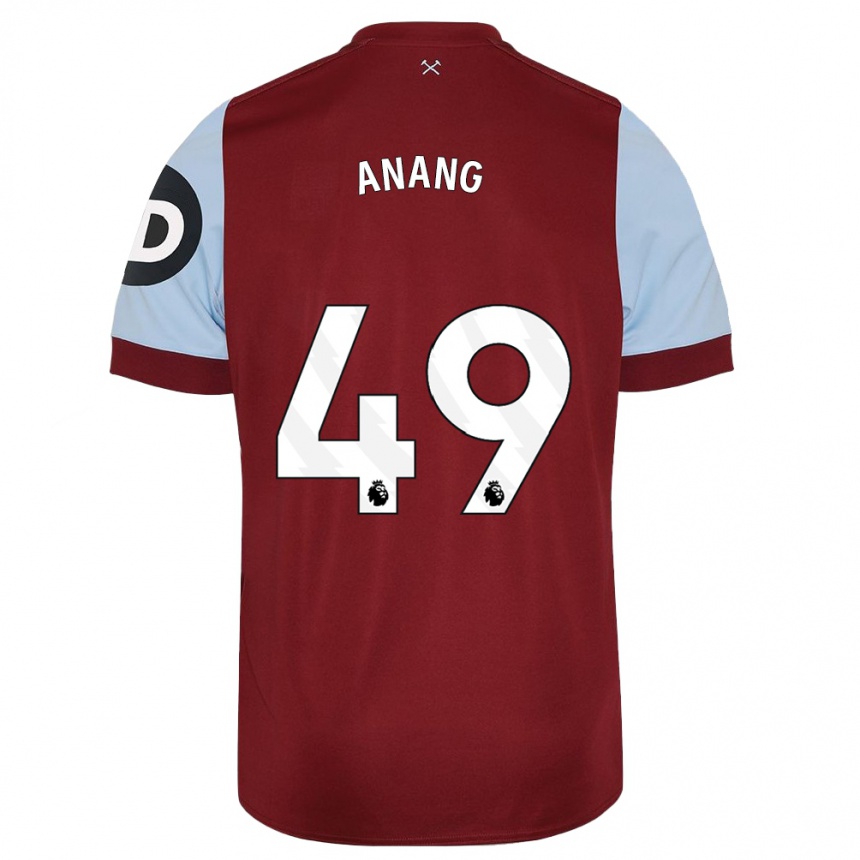 Mujer Fútbol Camiseta Joseph Anang #49 Granate 1ª Equipación 2023/24