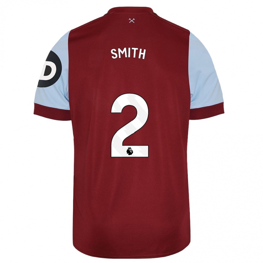 Mujer Fútbol Camiseta Kirsty Smith #2 Granate 1ª Equipación 2023/24