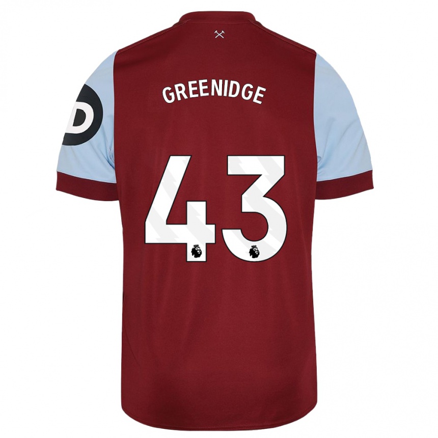 Mujer Fútbol Camiseta Will Greenidge #43 Granate 1ª Equipación 2023/24