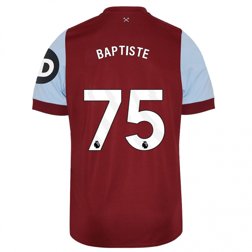 Mujer Fútbol Camiseta Jamal Baptiste #75 Granate 1ª Equipación 2023/24