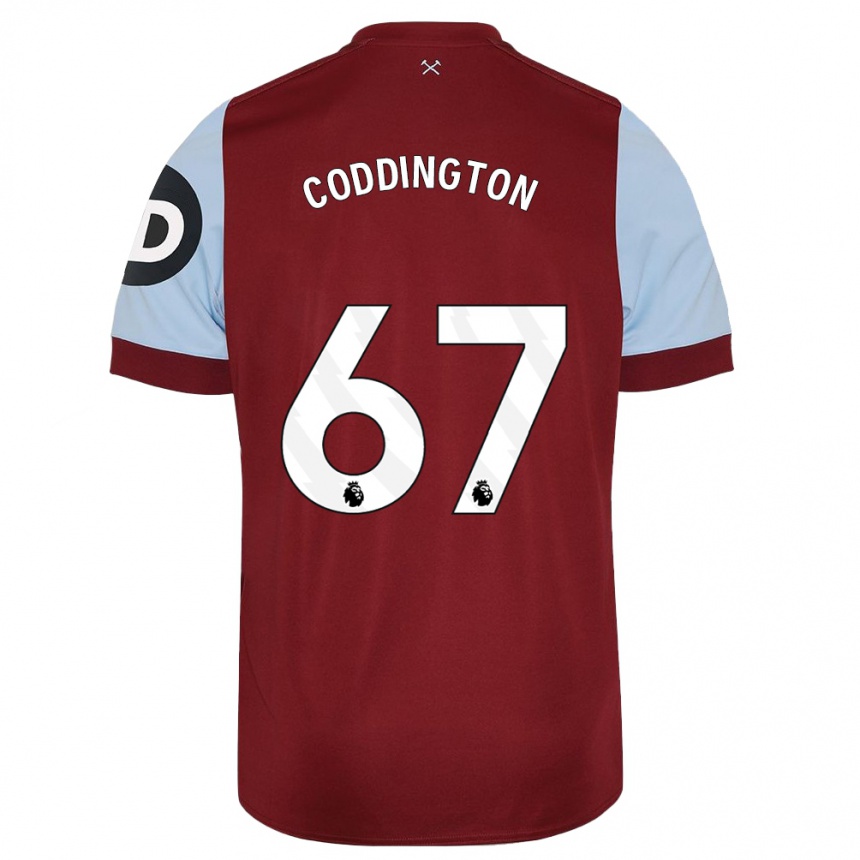 Mujer Fútbol Camiseta Remy Coddington #67 Granate 1ª Equipación 2023/24