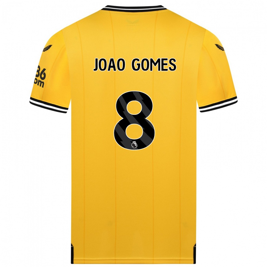 Mujer Fútbol Camiseta João Gomes #8 Amarillo 1ª Equipación 2023/24