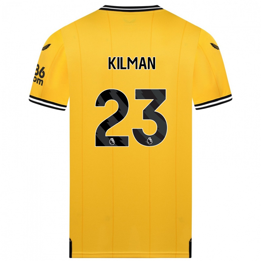 Mujer Fútbol Camiseta Max Kilman #23 Amarillo 1ª Equipación 2023/24