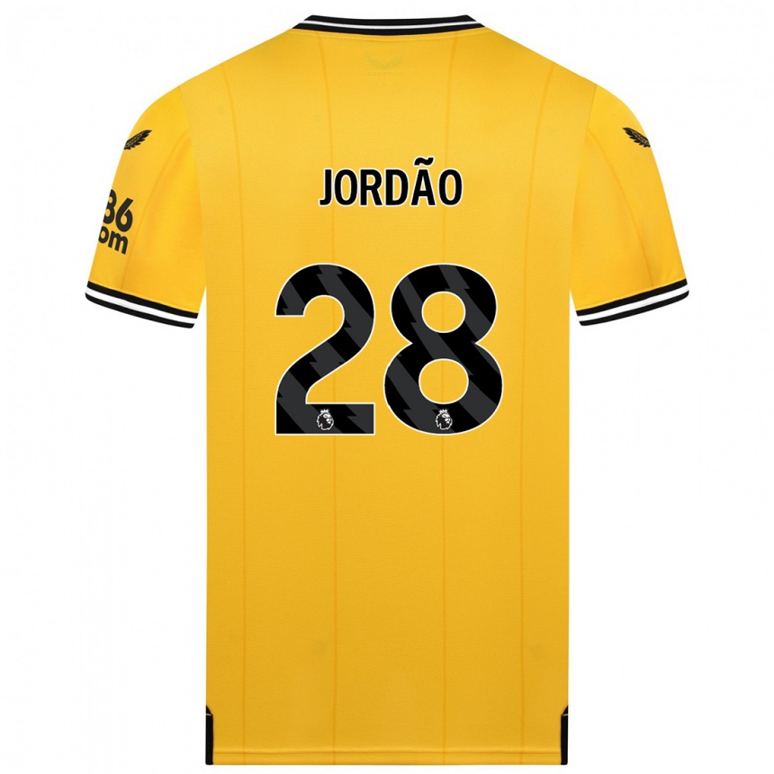Mujer Fútbol Camiseta Bruno Jordão #28 Amarillo 1ª Equipación 2023/24