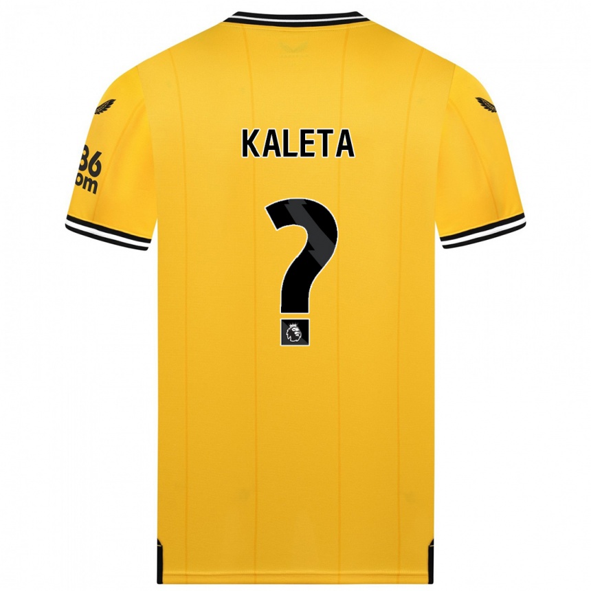 Mujer Fútbol Camiseta Marvin Kaleta #0 Amarillo 1ª Equipación 2023/24