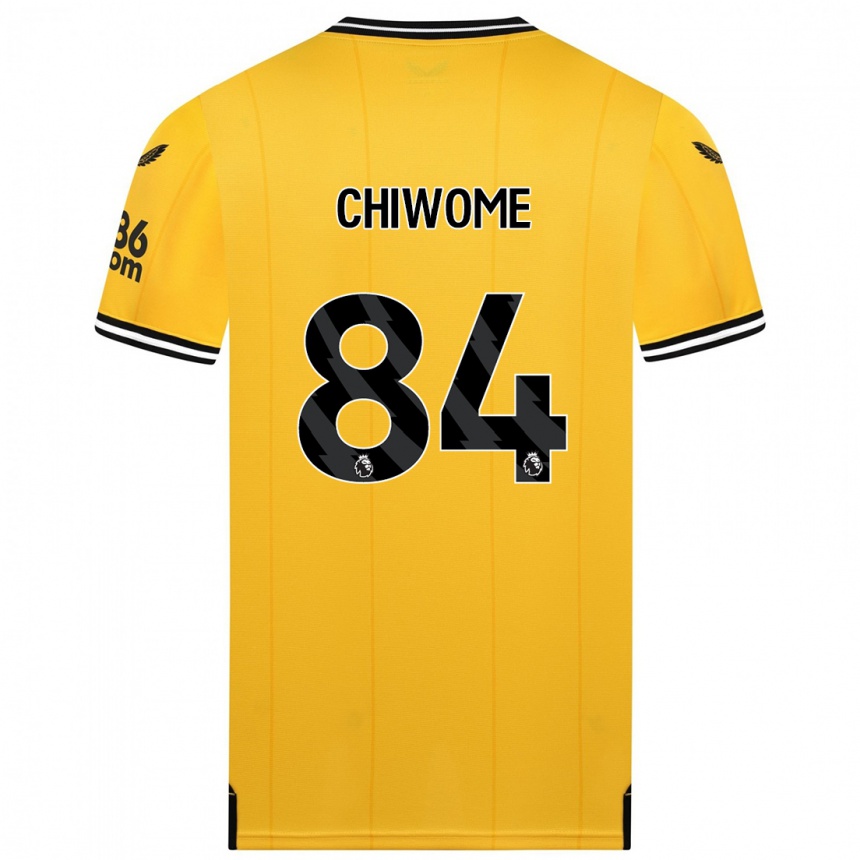 Mujer Fútbol Camiseta Leon Chiwome #84 Amarillo 1ª Equipación 2023/24