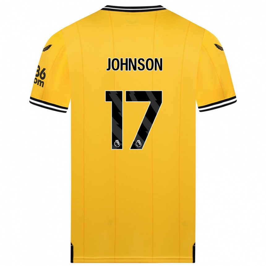 Mujer Fútbol Camiseta Katie Johnson #17 Amarillo 1ª Equipación 2023/24