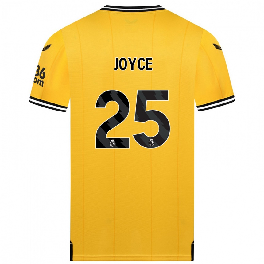 Mujer Fútbol Camiseta Leonie Joyce #25 Amarillo 1ª Equipación 2023/24