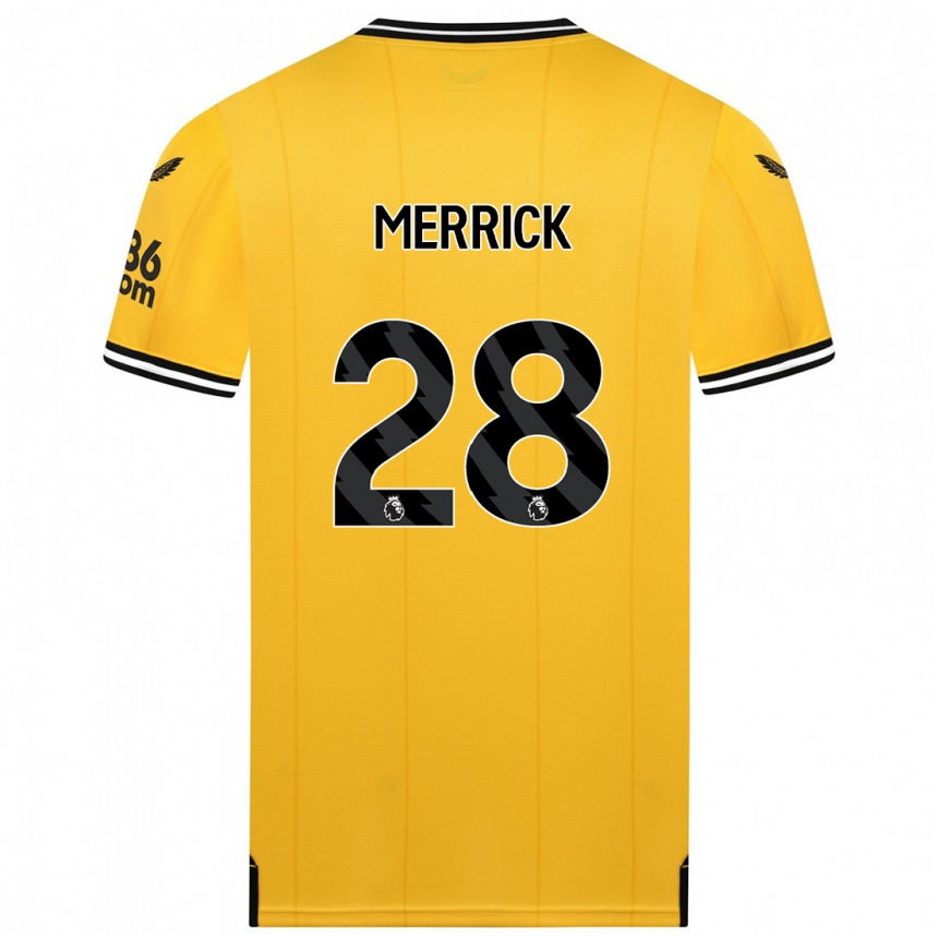 Mujer Fútbol Camiseta Beth Merrick #28 Amarillo 1ª Equipación 2023/24