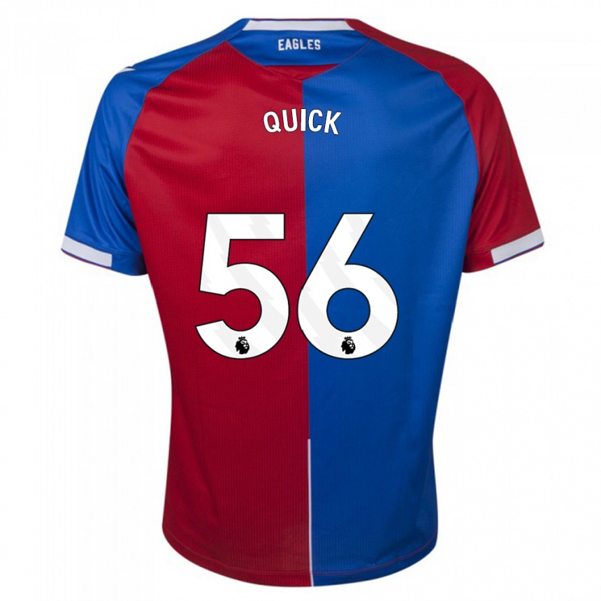 Mujer Fútbol Camiseta Daniel Quick #56 Rojo Azul 1ª Equipación 2023/24