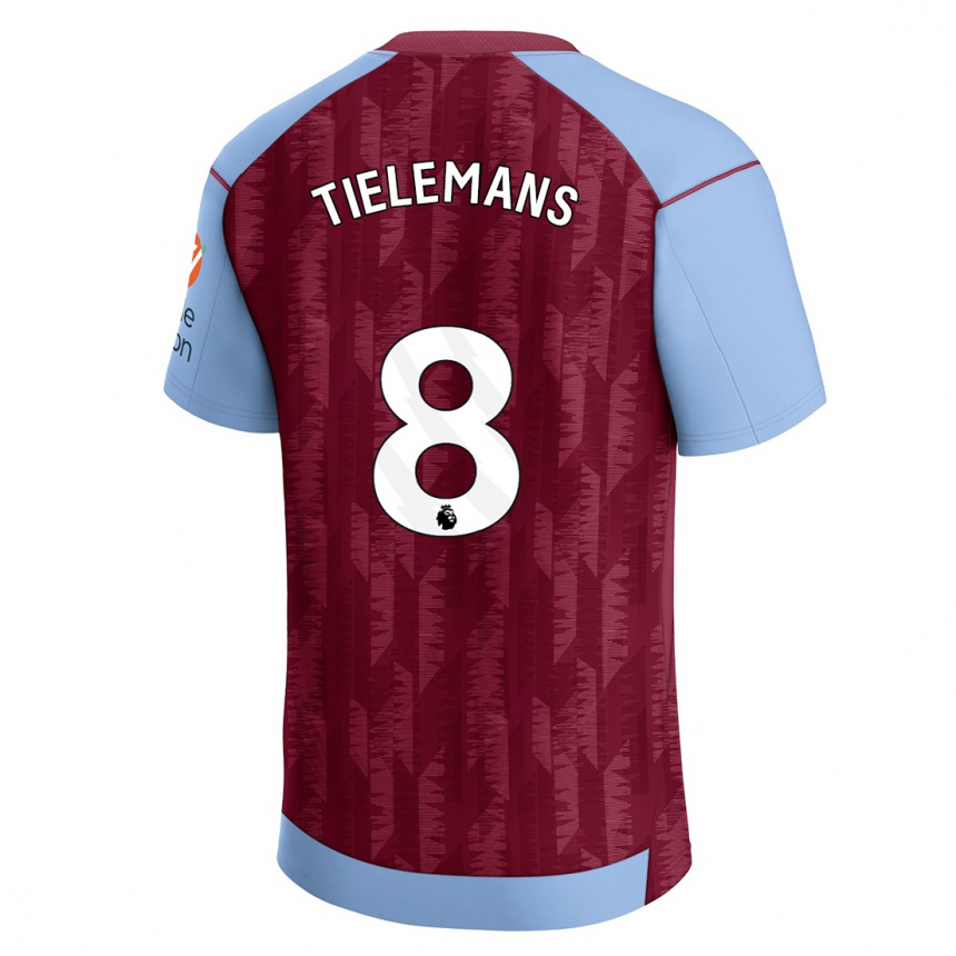 Mujer Fútbol Camiseta Youri Tielemans #8 Azul Claro 1ª Equipación 2023/24