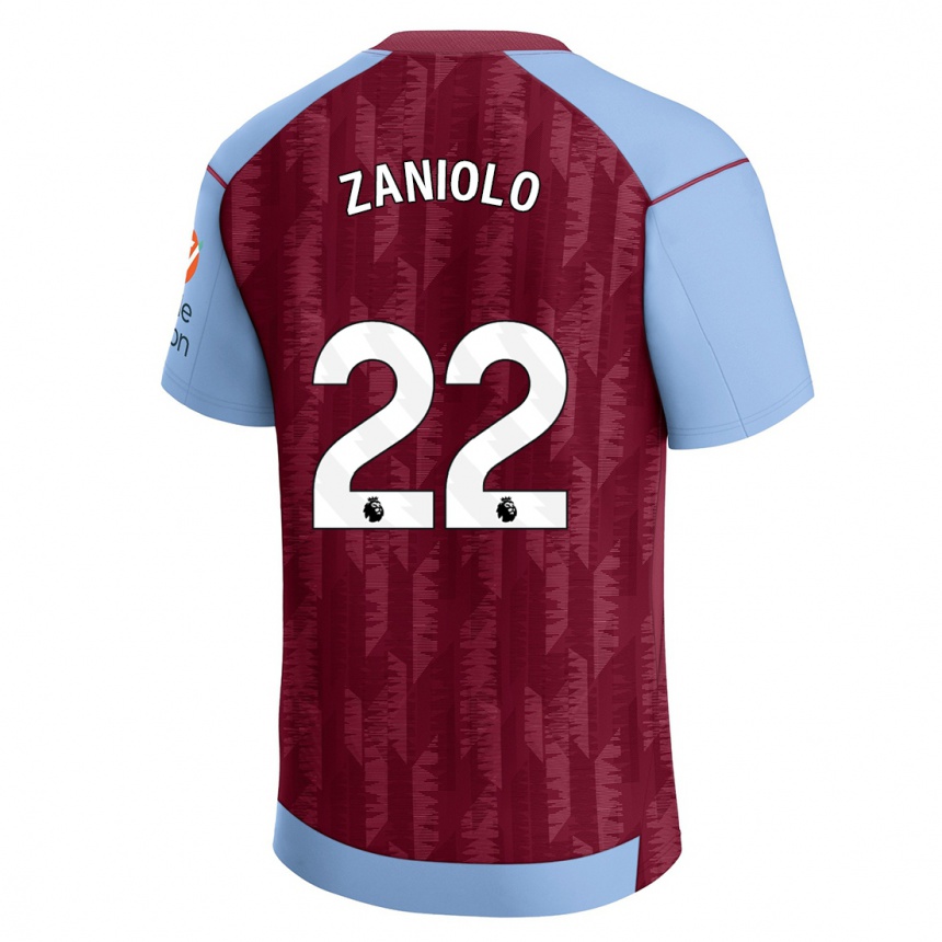 Mujer Fútbol Camiseta Nicolo Zaniolo #22 Azul Claro 1ª Equipación 2023/24