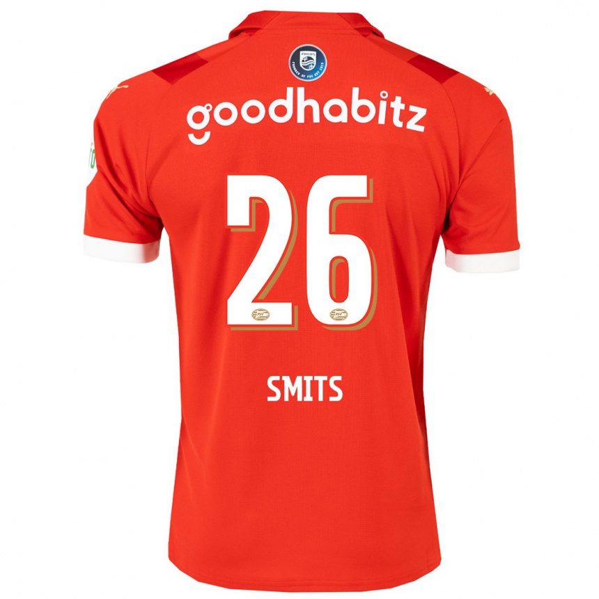 Mujer Fútbol Camiseta Eef Smits #26 Rojo 1ª Equipación 2023/24