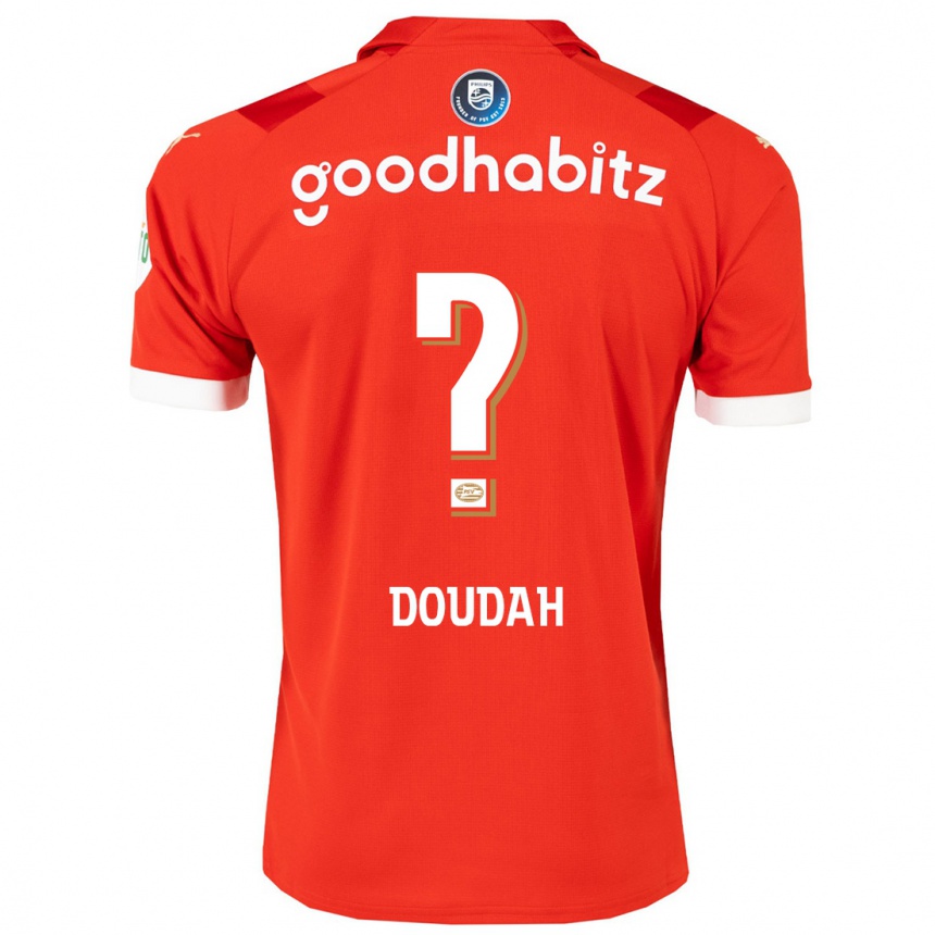 Mujer Fútbol Camiseta Amin Doudah #0 Rojo 1ª Equipación 2023/24