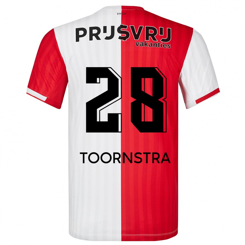 Mujer Fútbol Camiseta Jens Toornstra #28 Rojo Blanco 1ª Equipación 2023/24