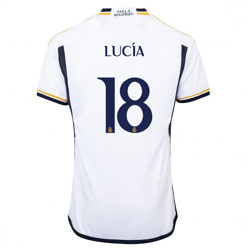 Mujer Fútbol Camiseta Lucia Rodriguez #18 Blanco 1ª Equipación 2023/24