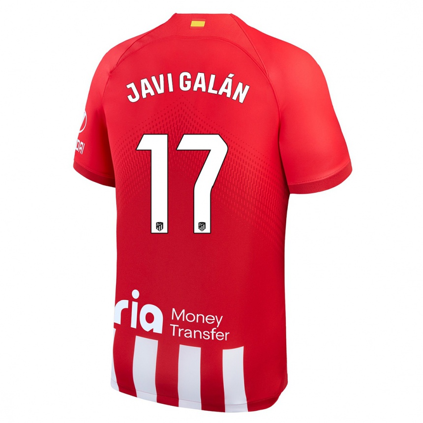 Mujer Fútbol Camiseta Javi Galán #17 Rojo Blanco 1ª Equipación 2023/24