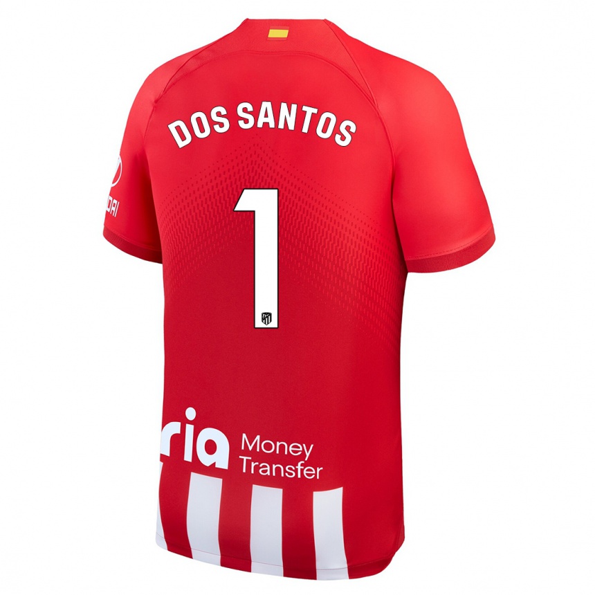 Mujer Fútbol Camiseta Alex Dos Santos #1 Rojo Blanco 1ª Equipación 2023/24