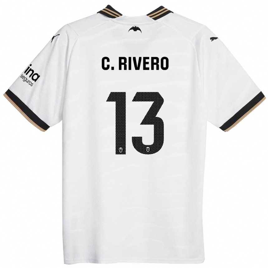 Mujer Fútbol Camiseta Cristian Rivero #13 Blanco 1ª Equipación 2023/24