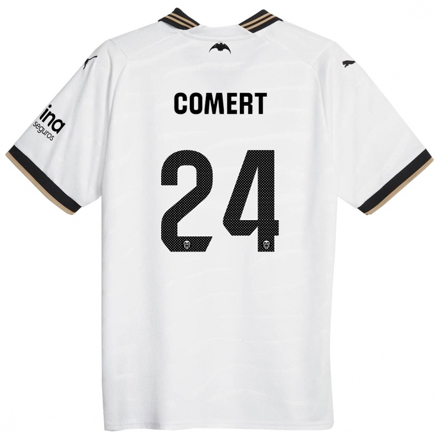 Mujer Fútbol Camiseta Eray Comert #24 Blanco 1ª Equipación 2023/24