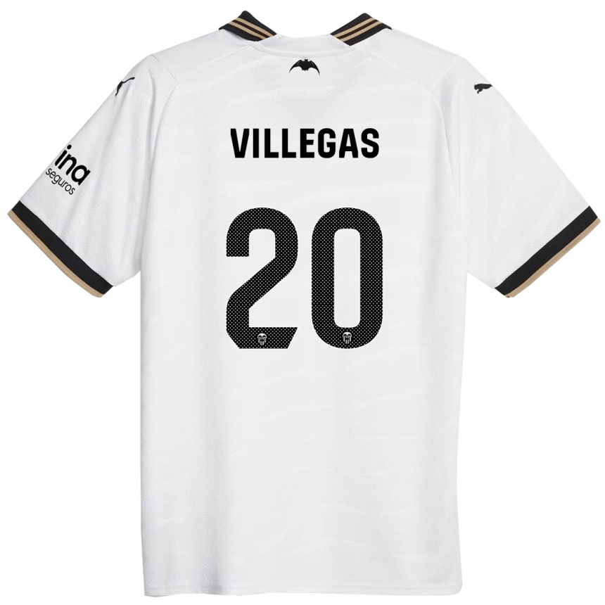 Mujer Fútbol Camiseta Noelia Villegas #20 Blanco 1ª Equipación 2023/24