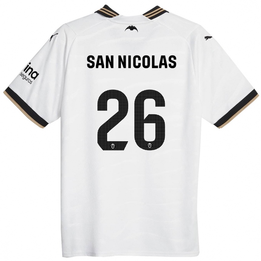 Mujer Fútbol Camiseta Olga San Nicolas #26 Blanco 1ª Equipación 2023/24
