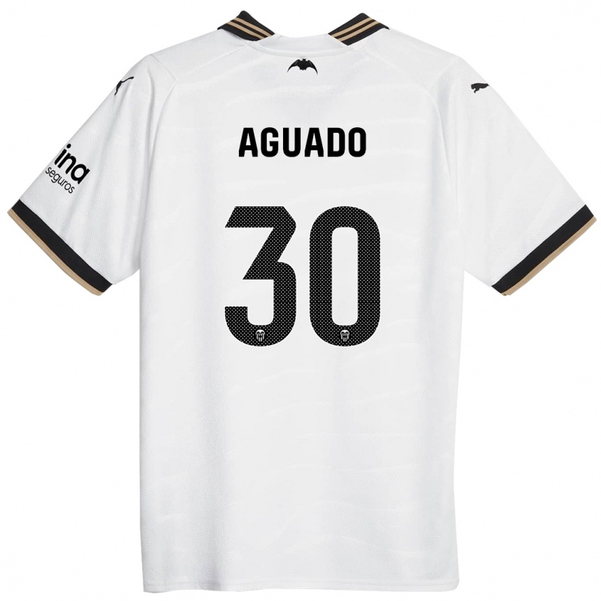 Mujer Fútbol Camiseta Julia Aguado #30 Blanco 1ª Equipación 2023/24