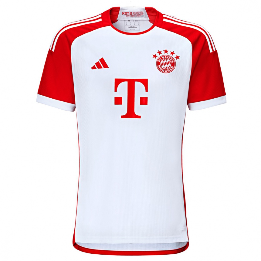 Mujer Fútbol Camiseta Thomas Muller #25 Rojo Blanco 1ª Equipación 2023/24