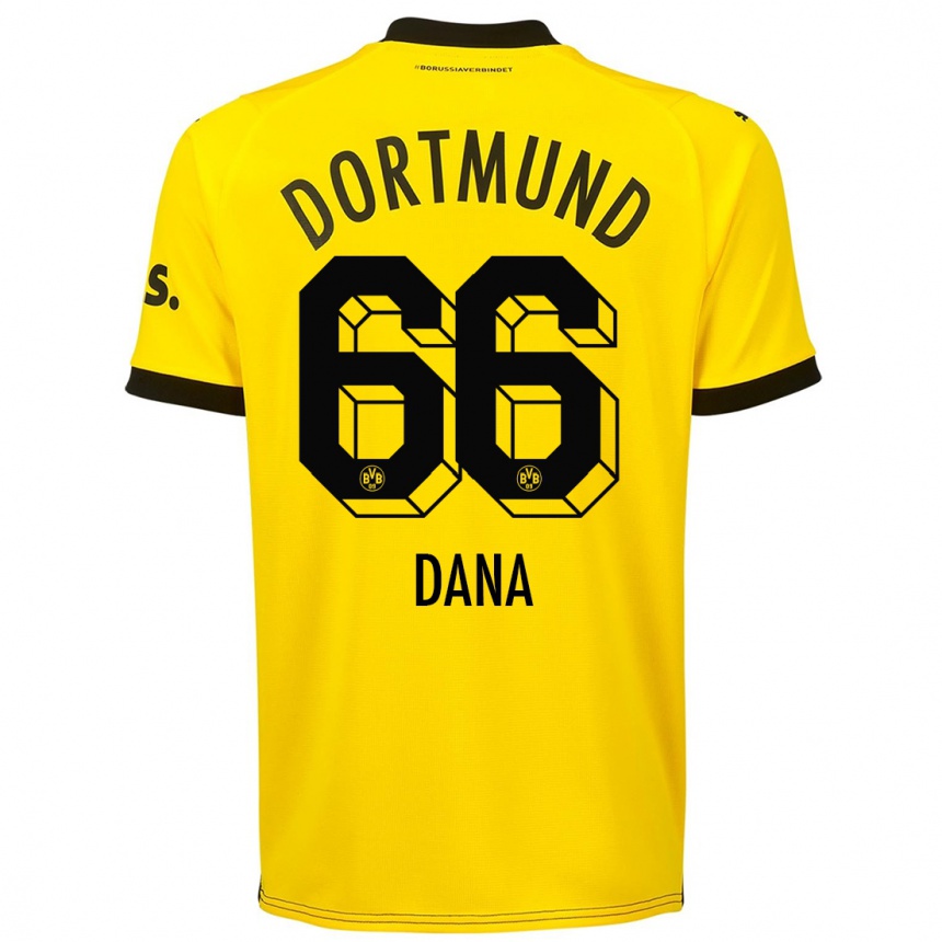 Mujer Fútbol Camiseta Bleckmann Dana #66 Amarillo 1ª Equipación 2023/24