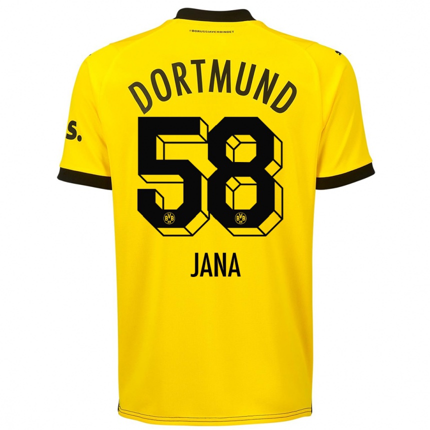Mujer Fútbol Camiseta Nordberg Jana #58 Amarillo 1ª Equipación 2023/24