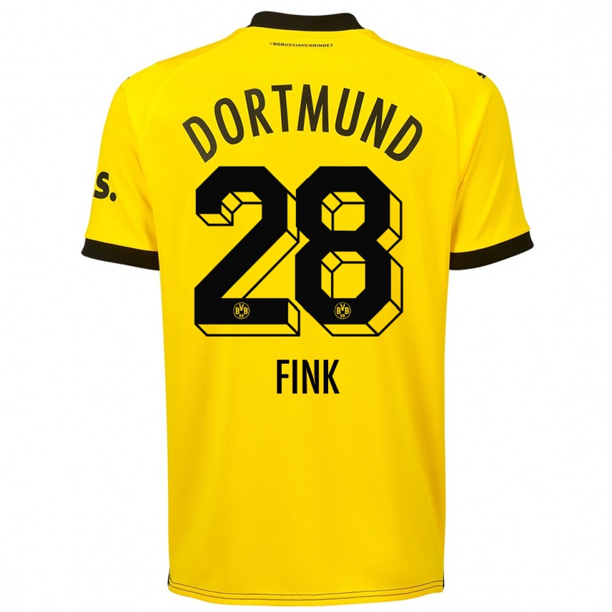 Mujer Fútbol Camiseta Bradley Fink #28 Amarillo 1ª Equipación 2023/24