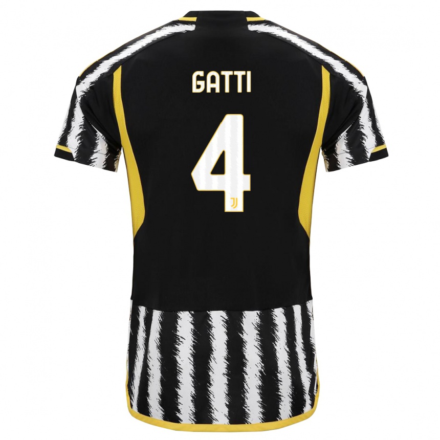 Mujer Fútbol Camiseta Federico Gatti #4 Blanco Negro 1ª Equipación 2023/24