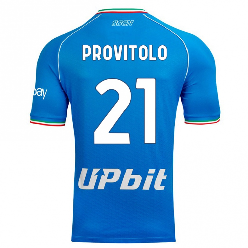 Mujer Fútbol Camiseta Vincenzo Provitolo #21 Cielo Azul 1ª Equipación 2023/24