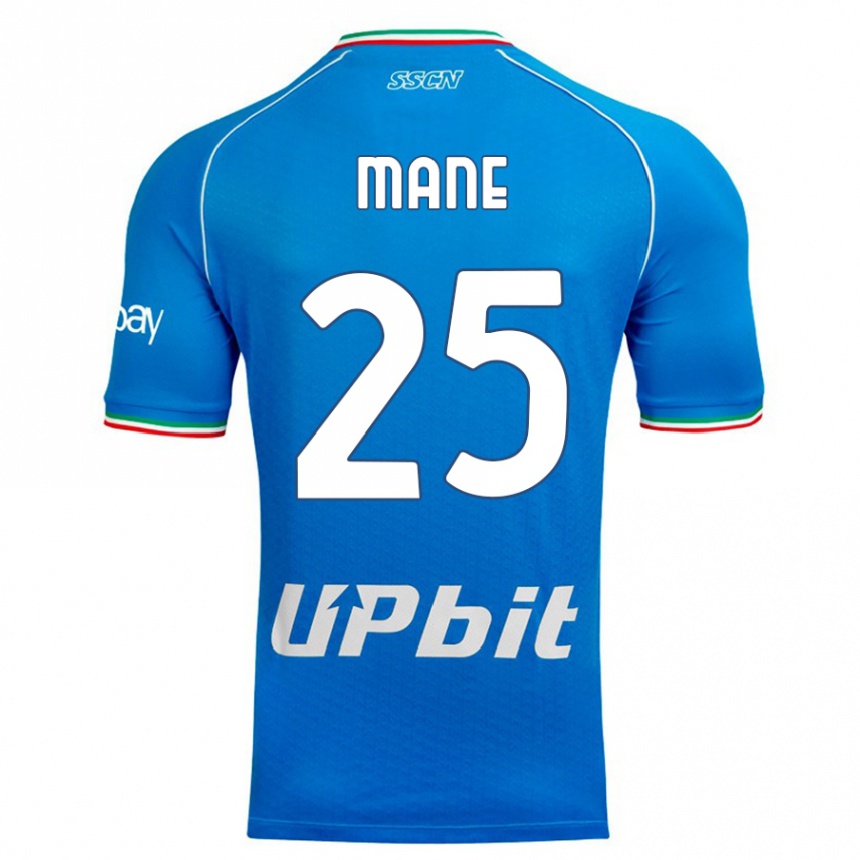 Mujer Fútbol Camiseta Balla Mousa Mane #25 Cielo Azul 1ª Equipación 2023/24