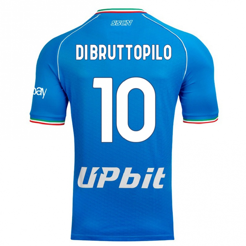 Mujer Fútbol Camiseta Giuseppe Ambrosino Di Bruttopilo #10 Cielo Azul 1ª Equipación 2023/24