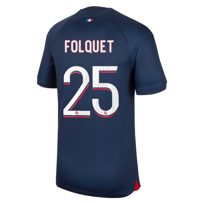 Mujer Fútbol Camiseta Magnaba Folquet #25 Azul Rojo 1ª Equipación 2023/24