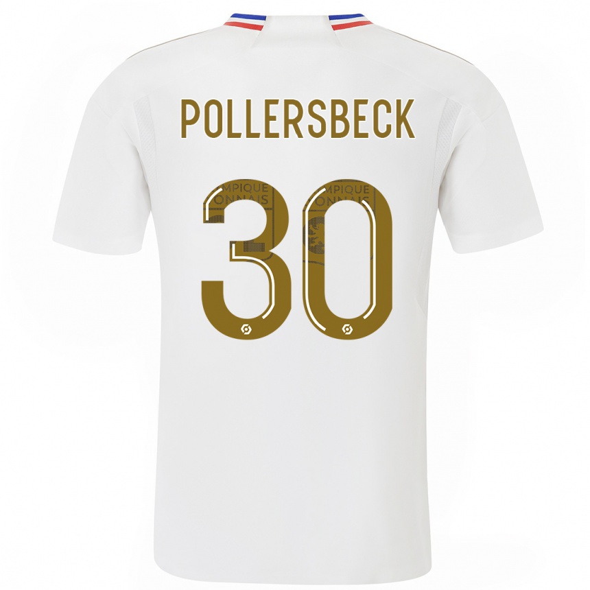 Mujer Fútbol Camiseta Julian Pollersbeck #30 Blanco 1ª Equipación 2023/24