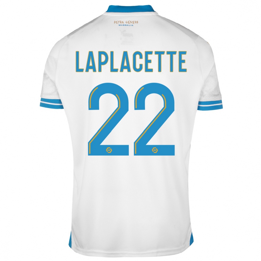 Mujer Fútbol Camiseta Tess Laplacette #22 Blanco 1ª Equipación 2023/24