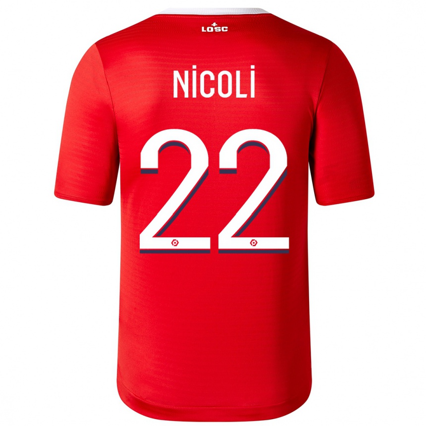 Mujer Fútbol Camiseta Morgane Nicoli #22 Rojo 1ª Equipación 2023/24