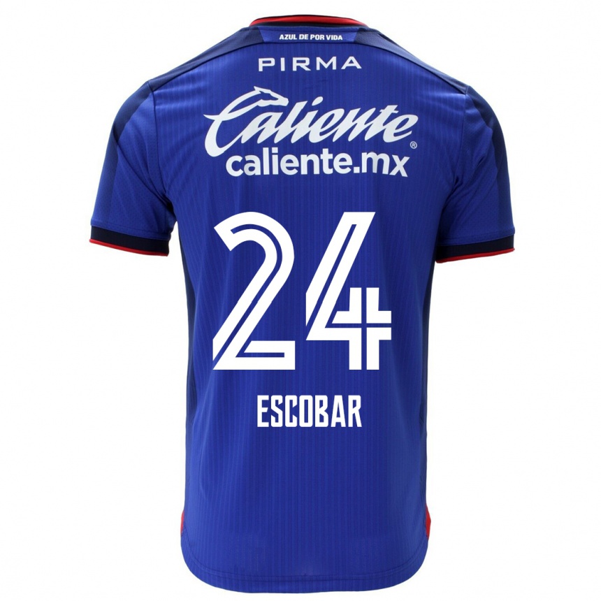 Mujer Fútbol Camiseta Juan Escobar #24 Azul 1ª Equipación 2023/24
