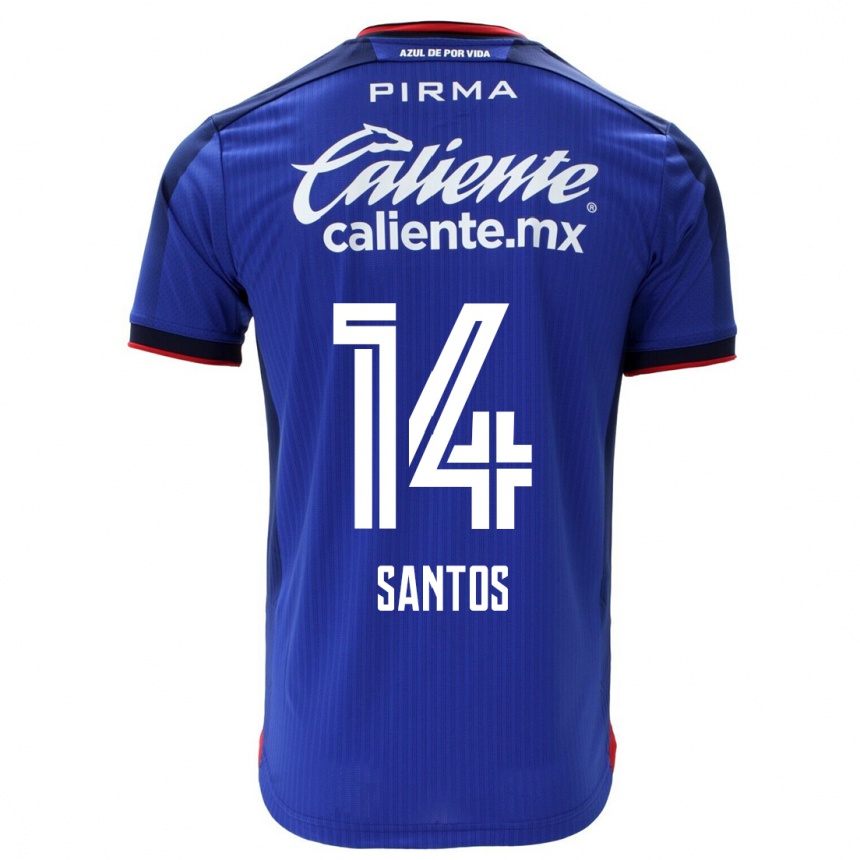Mujer Fútbol Camiseta Eleisa Santos #14 Azul 1ª Equipación 2023/24