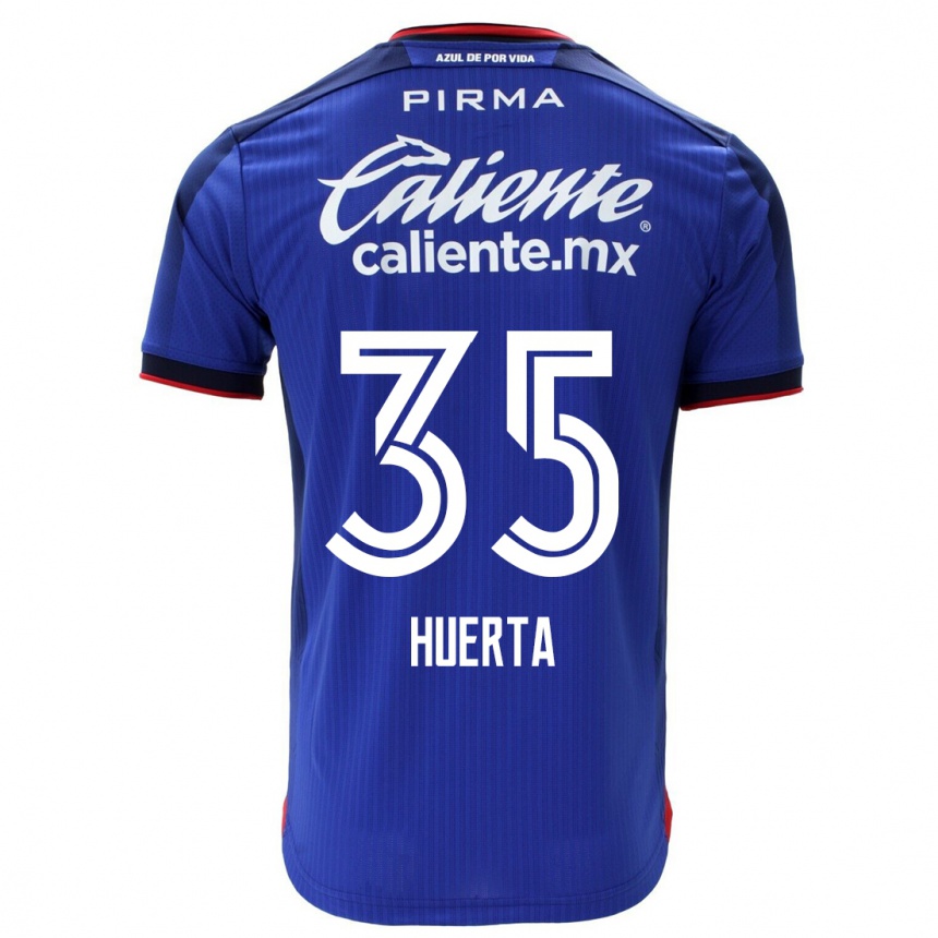 Mujer Fútbol Camiseta Renata Huerta #35 Azul 1ª Equipación 2023/24