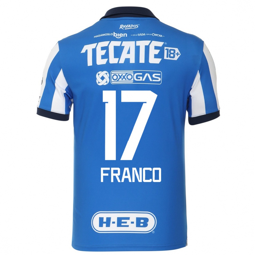 Mujer Fútbol Camiseta Yamile Franco #17 Azul Blanco 1ª Equipación 2023/24