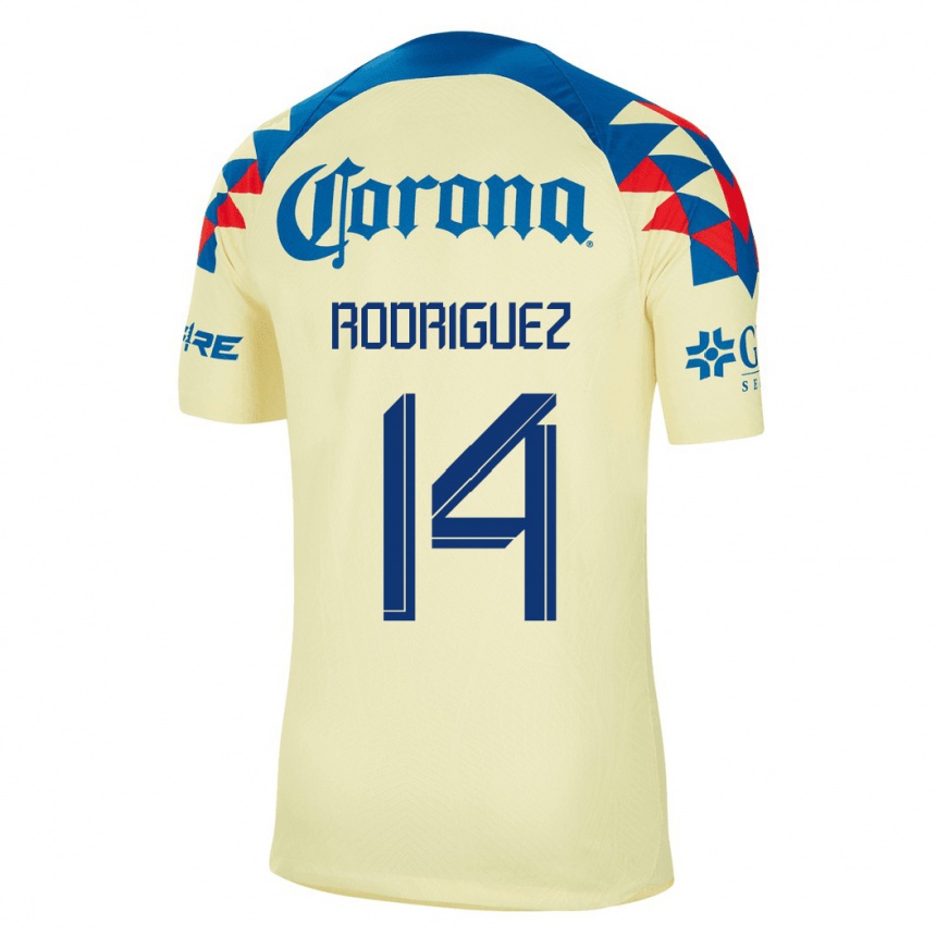 Mujer Fútbol Camiseta Monica Rodriguez #14 Amarillo 1ª Equipación 2023/24