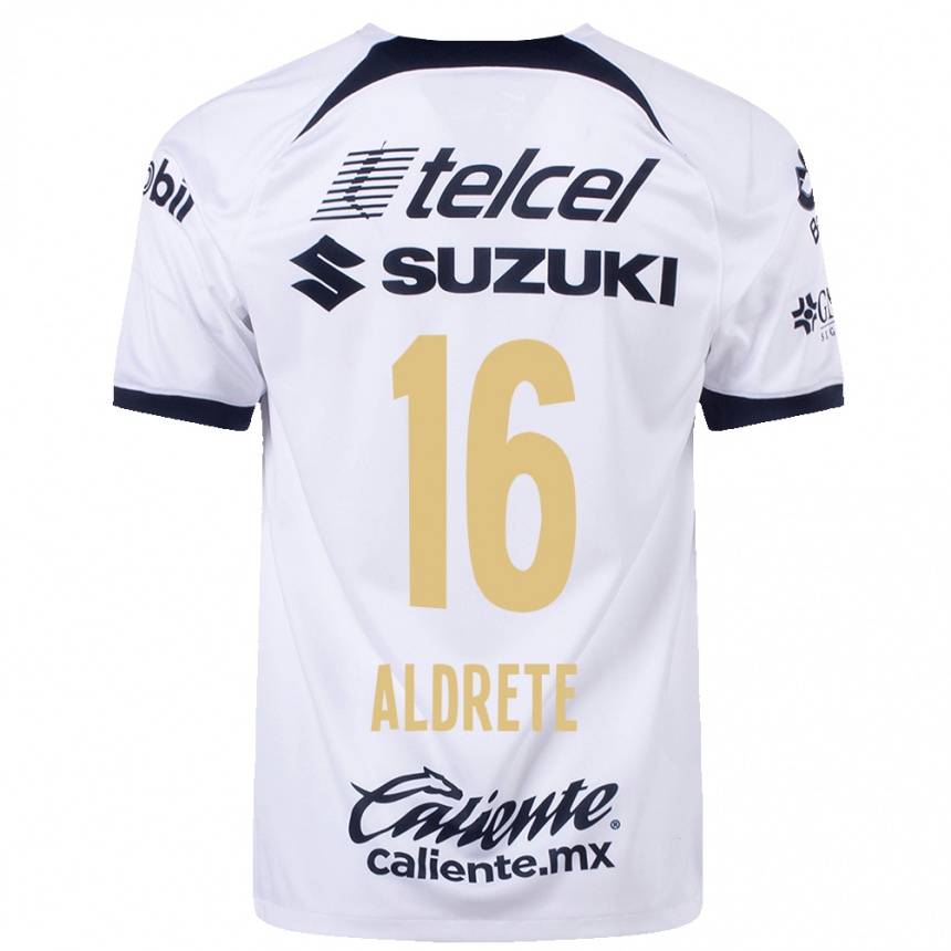 Mujer Fútbol Camiseta Adrian Aldrete #16 Blanco 1ª Equipación 2023/24