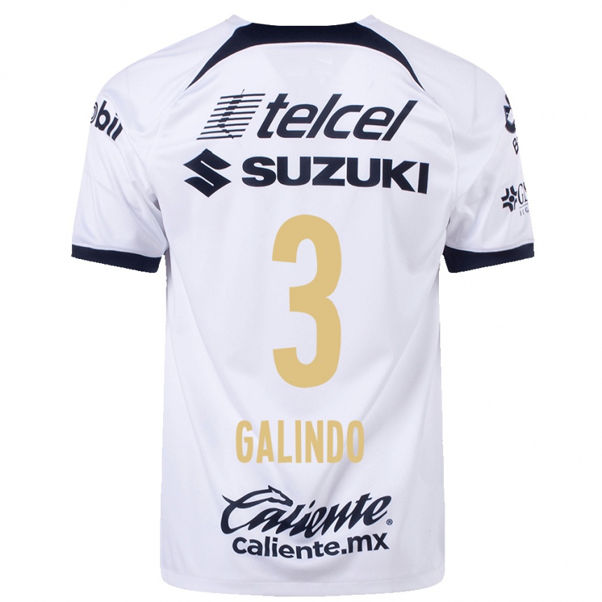 Mujer Fútbol Camiseta Ricardo Galindo #3 Blanco 1ª Equipación 2023/24