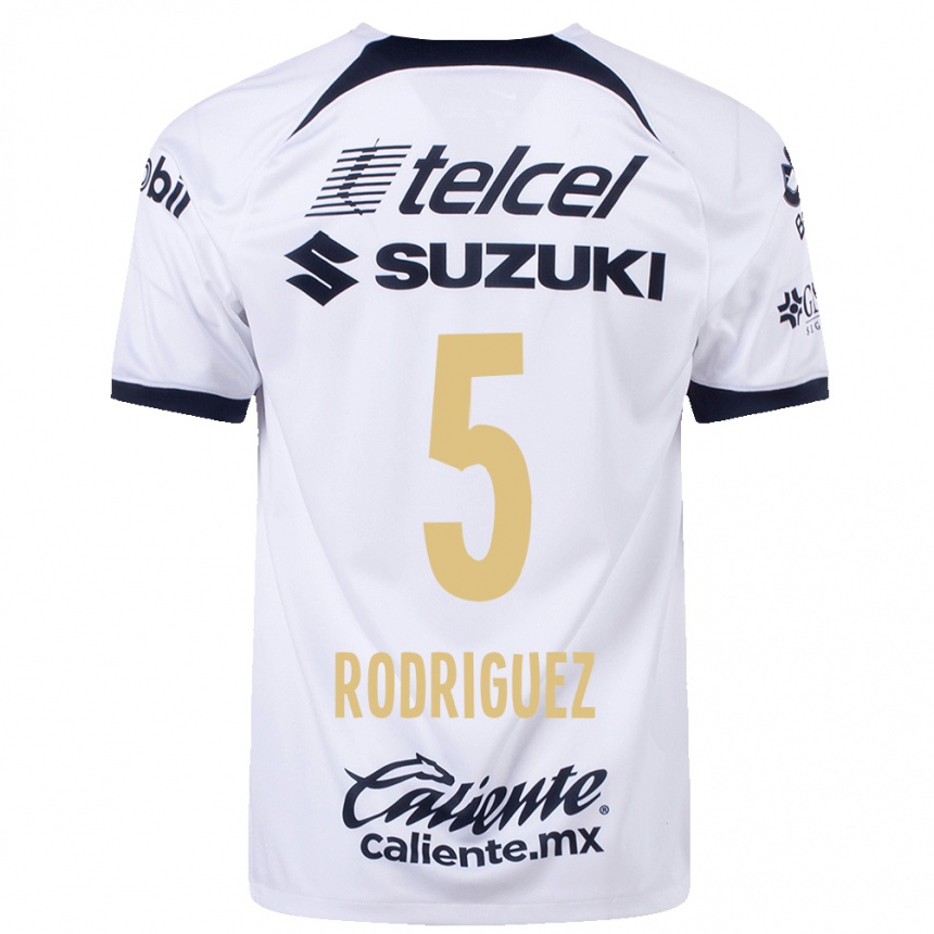 Mujer Fútbol Camiseta Jeronimo Rodriguez #5 Blanco 1ª Equipación 2023/24