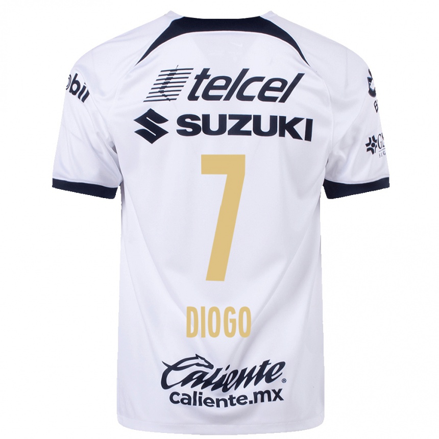 Mujer Fútbol Camiseta Diogo #7 Blanco 1ª Equipación 2023/24