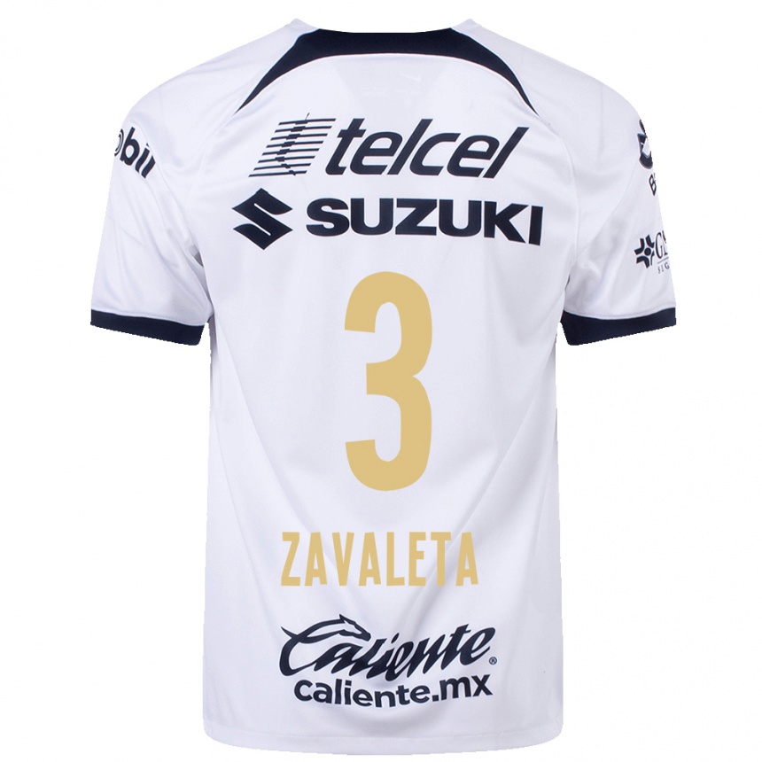 Mujer Fútbol Camiseta Rebeca Zavaleta #3 Blanco 1ª Equipación 2023/24