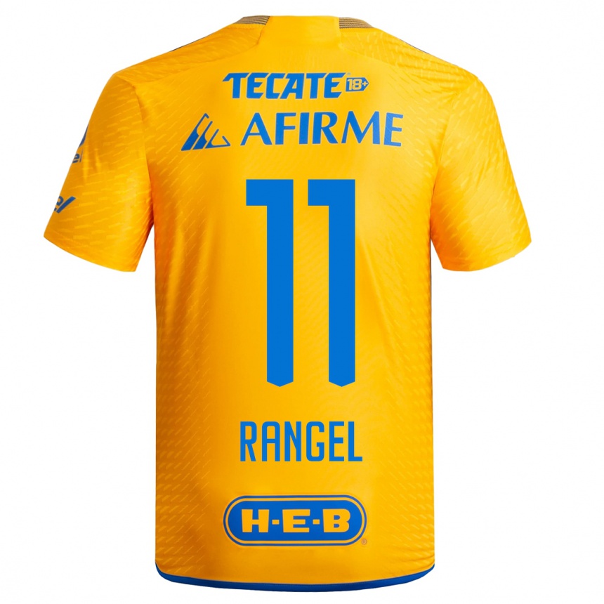 Mujer Fútbol Camiseta Nayeli Rangel #11 Amarillo 1ª Equipación 2023/24